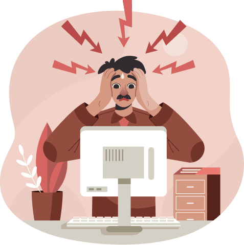 Stuck with Legacy Systems illustration