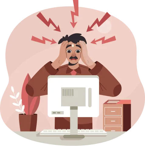 Stuck with Legacy Systems illustration